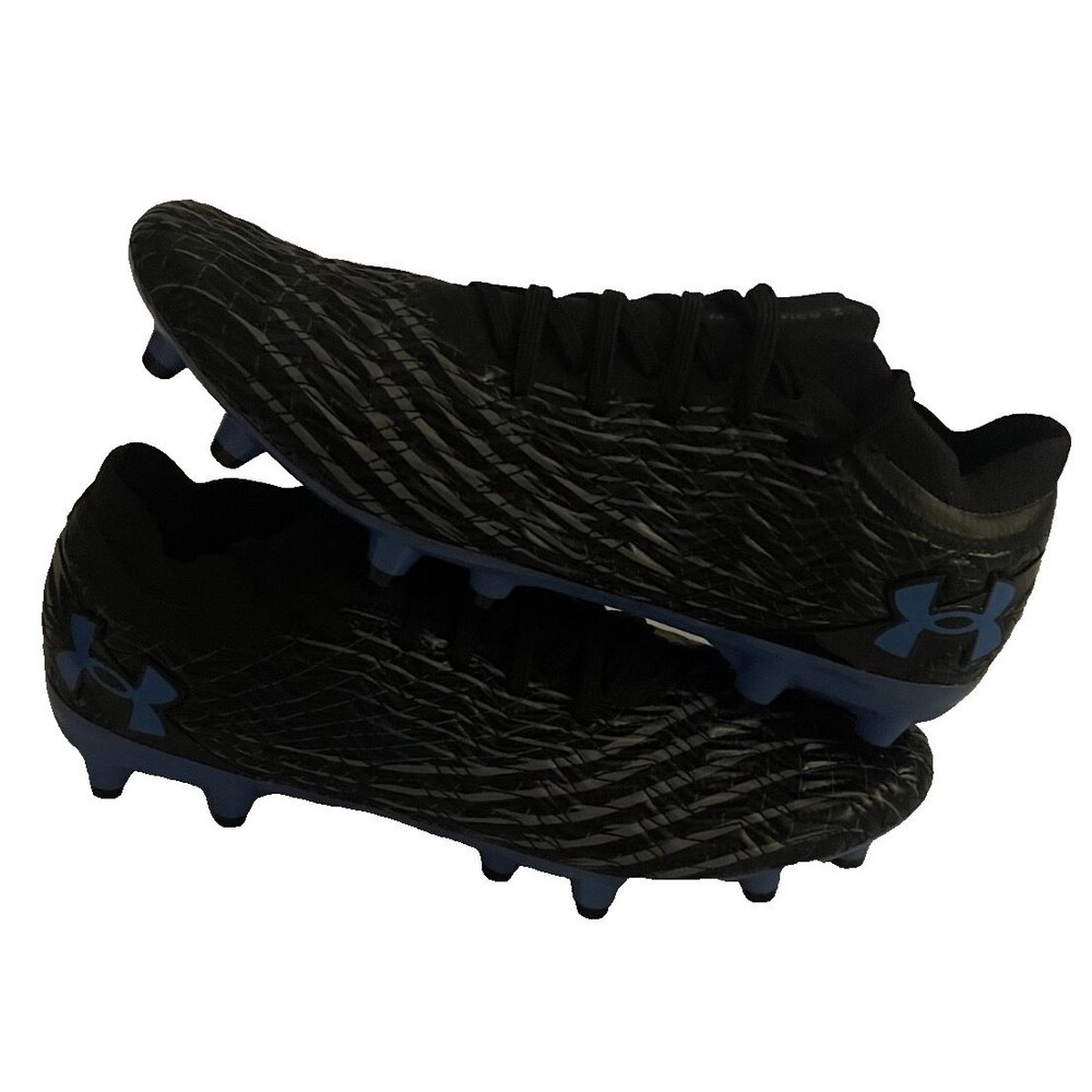UNDER ARMOUR SZ 8 Magnetico Pro 5 FG Black Soccer Cleats